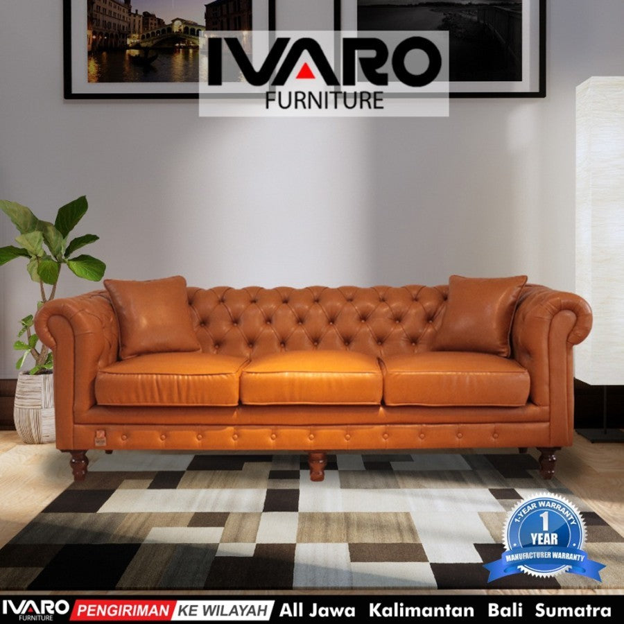 Ivaro Sofa gerbera Classic Kancing 1 Seater - 3 seater