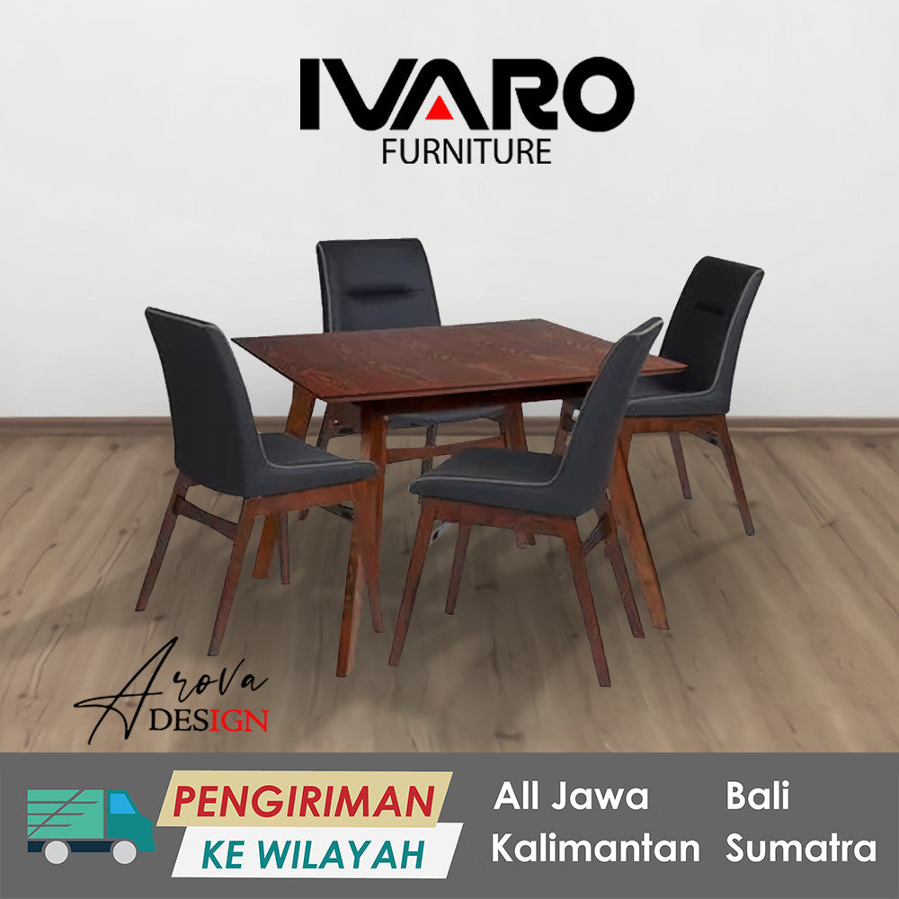 Berulo Set Meja Makan Ivaro