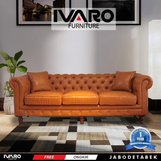 Ivaro Sofa gerbera Classic Kancing 1 Seater - 3 seater