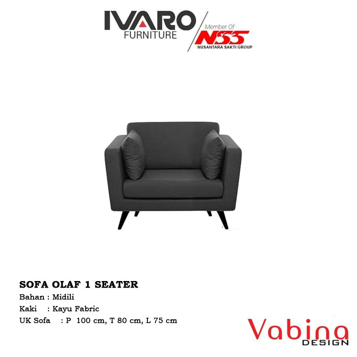 Ivaro Vabina Sofa Olaf 1 Seater