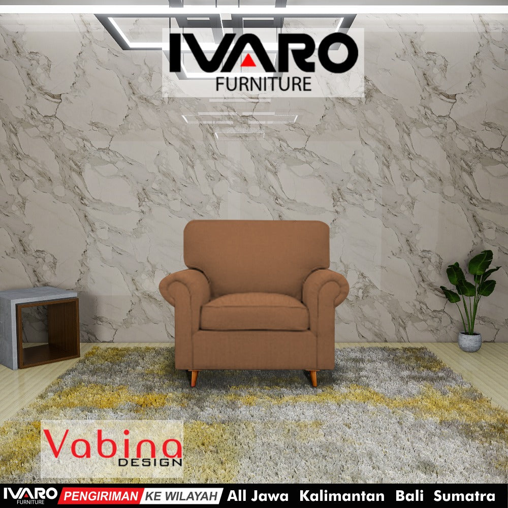 Sofa 1 Seater / Kursi Minimalis / Sofa Ruang Tamu PASIFIC IVARO