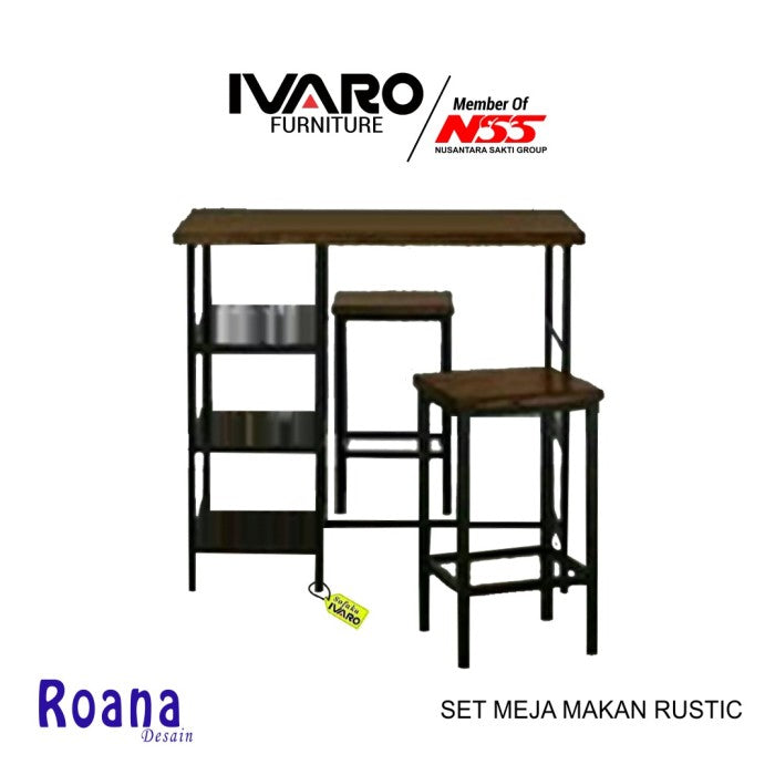 Set Meja Makan Rustic