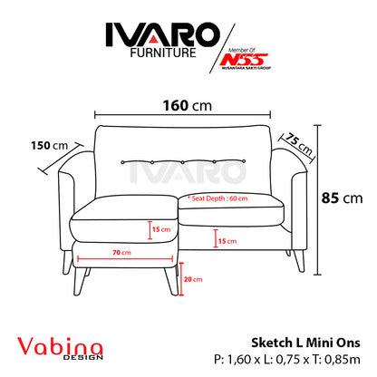 Mini Ons Sofa L Ivaro