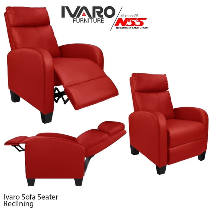 Sofa 1 Seater / Kursi Minimalis / Sofa Ruang Tamu RECLINING IVARO