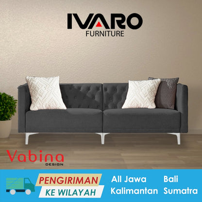 Sofa 2 Seater / Kursi Minimalis / Sofa Ruang Tamu SUVA IVARO