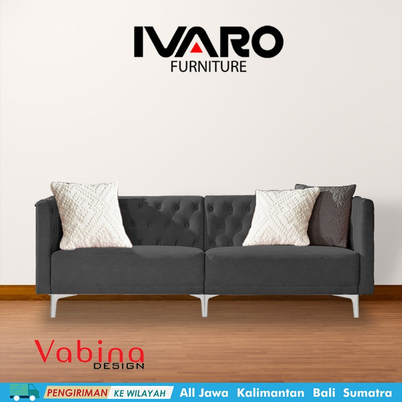 Sofa 2 Seater / Kursi Minimalis / Sofa Ruang Tamu SUVA IVARO