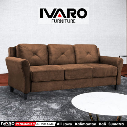 Sofa 3 Seater / Kursi Minimalis / Sofa Ruang Tamu LORENA IVARO