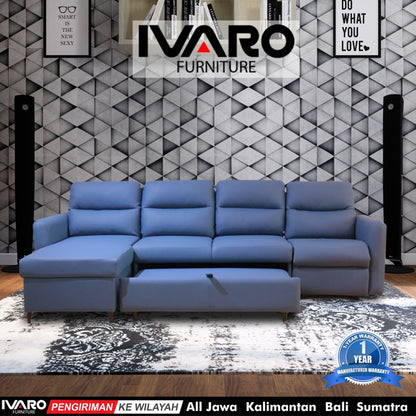 Sofa L /Sofa Sudut/Sofa L Minimalis/Kursi L /Sofa Tamu SOLACE IVARO