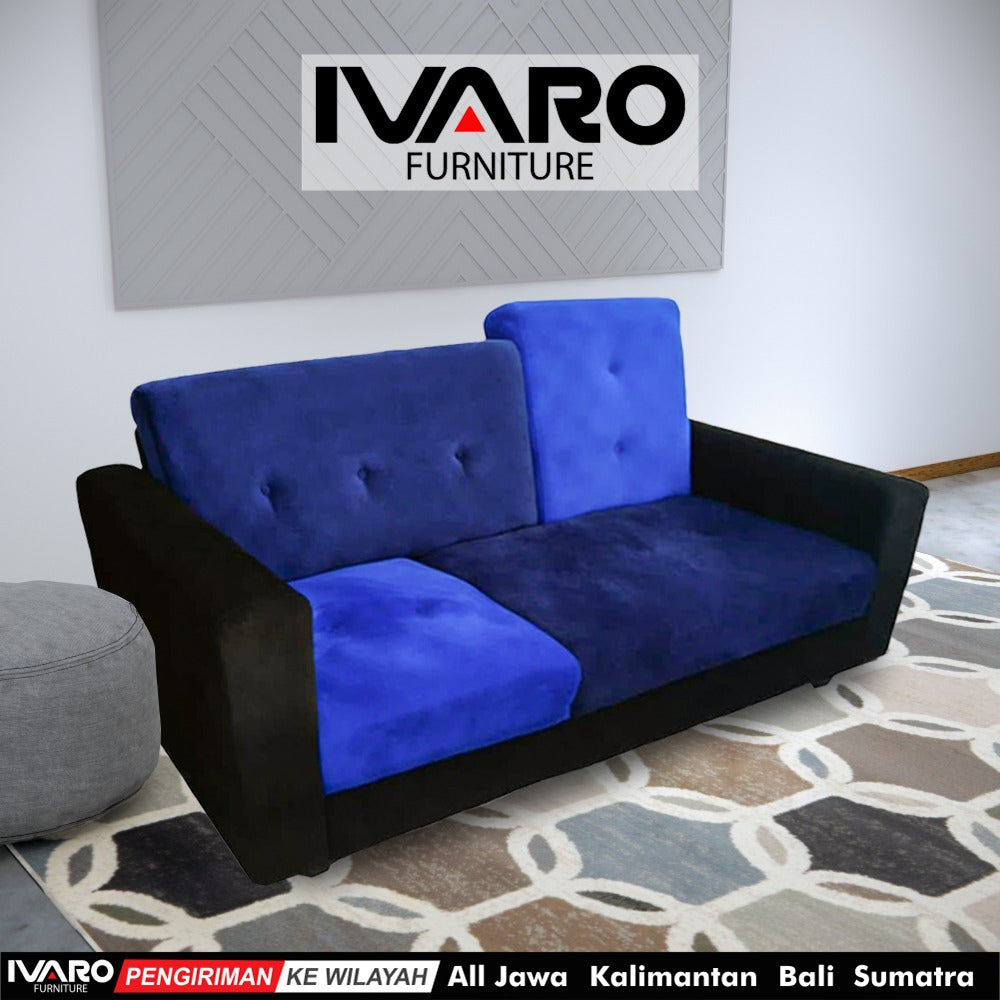 Sofa 2 Seater / Kursi Minimalis / Sofa Ruang Tamu JUNNO IVARO