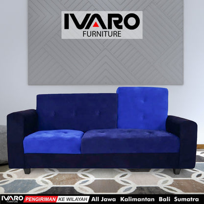 Sofa 2 Seater / Kursi Minimalis / Sofa Ruang Tamu JUNNO IVARO