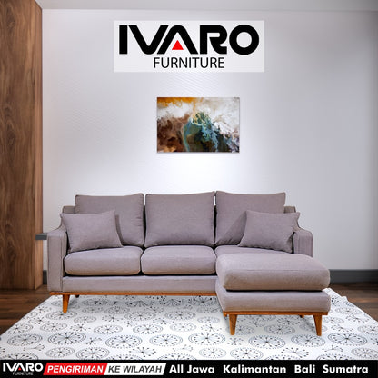 Sofa L /Sofa Sudut/Sofa L Minimalis/Kursi L /Sofa Tamu AVIS IVARO