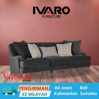 Sofa 3 Seater / Kursi Minimalis / Sofa Ruang Tamu BRITANIA IVARO