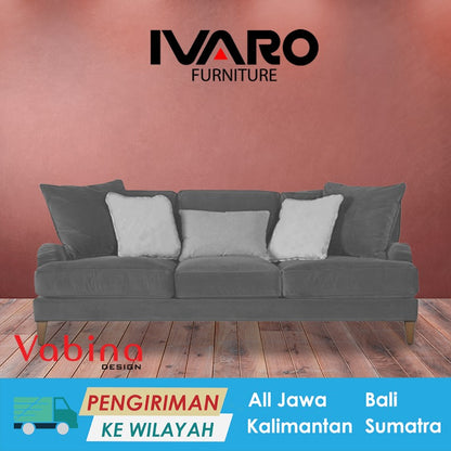 Sofa 3 Seater / Kursi Minimalis / Sofa Ruang Tamu BRITANIA IVARO