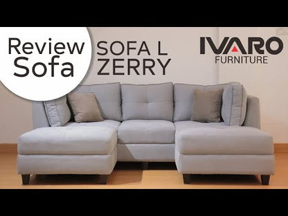 Sofa L /Sofa Sudut/Sofa L Minimalis/Kursi L /Sofa Tamu ZERRY IVARO - sofa L