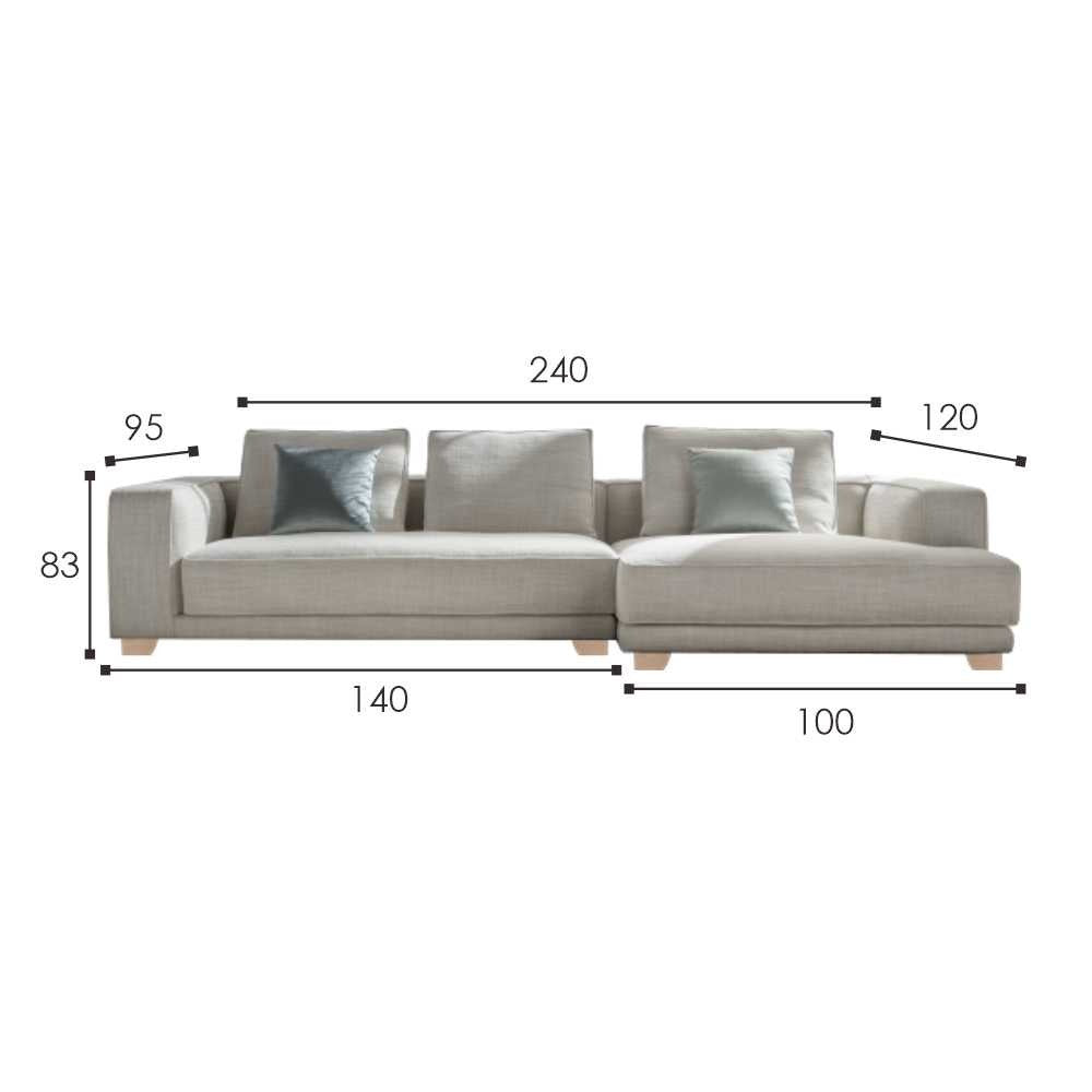 Sofa L /Sofa Sudut/Sofa L Minimalis/Kursi L /Sofa Tamu YERRY IVARO