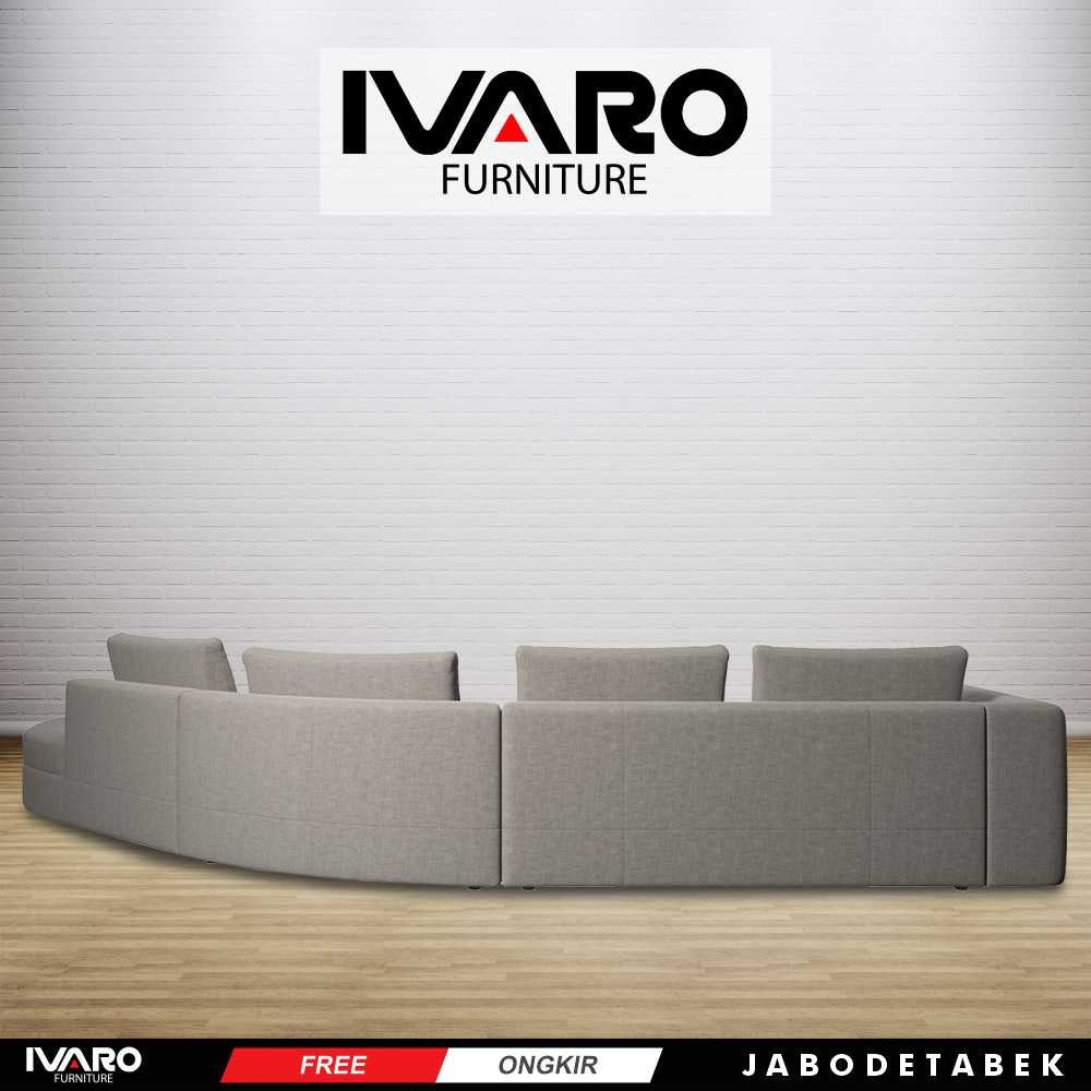 Sofa L /Sofa Sudut/Sofa L Minimalis/Kursi L /Sofa Tamu BERGAMO IVARO