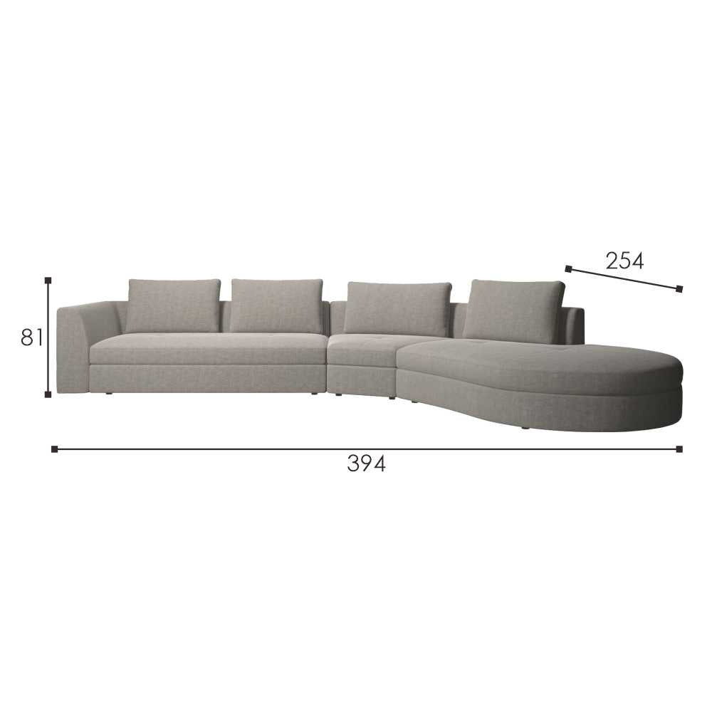 Sofa L /Sofa Sudut/Sofa L Minimalis/Kursi L /Sofa Tamu BERGAMO IVARO