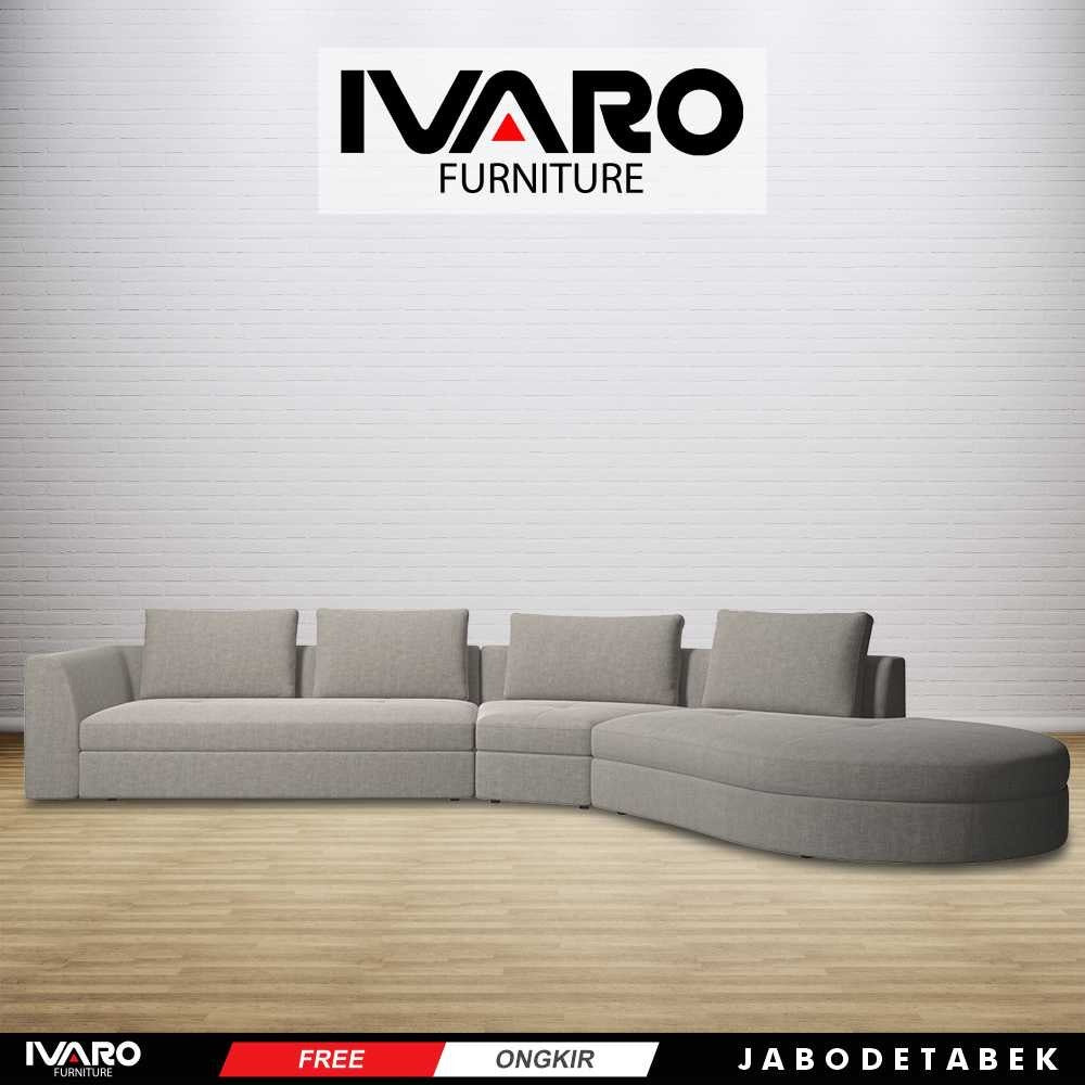 Sofa L /Sofa Sudut/Sofa L Minimalis/Kursi L /Sofa Tamu BERGAMO IVARO